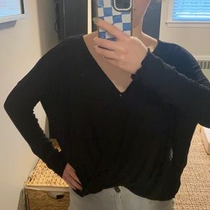 Urban outfitters High low V-neck blouse